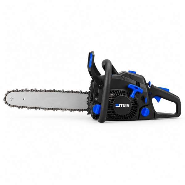 Zituin C16 Gas Chainsaw – 16-Inch Bar, 2-Cycle Engine, Anti-Vibration, Tool-Free Chain Tension