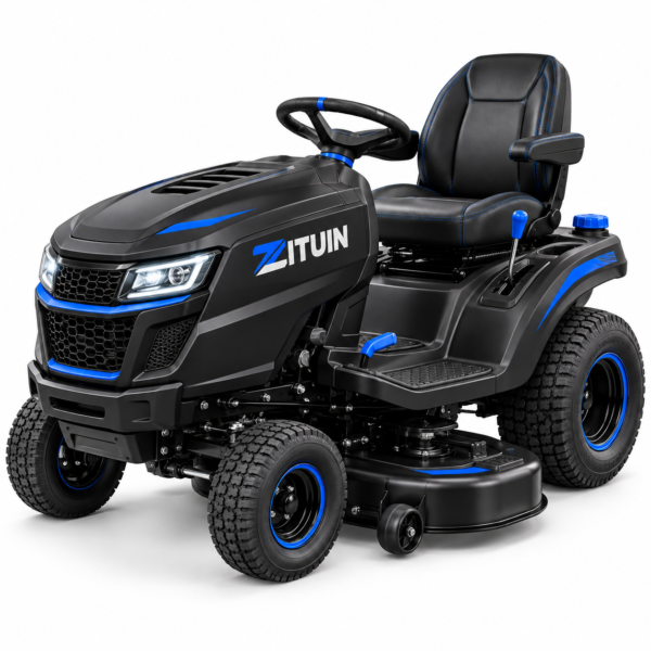 Zituin R42 Riding Lawn Mower – 42-Inch Cutting Deck, 22 HP V-Twin Engine, Hydrostatic Drive